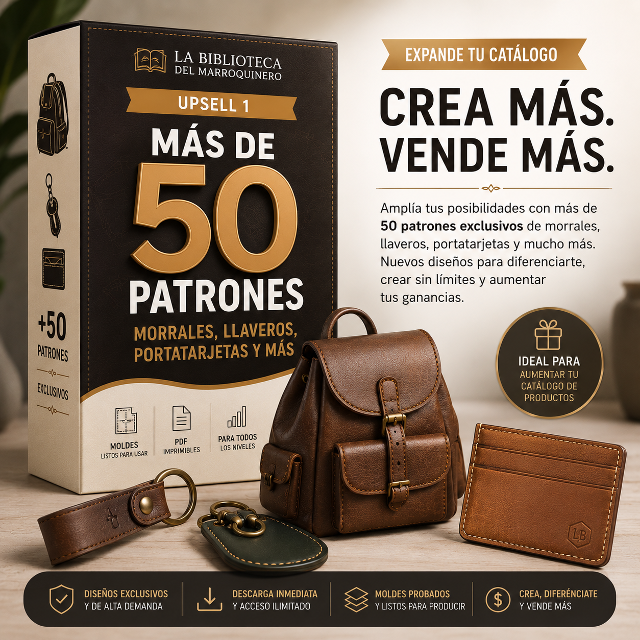 Pack +50 Moldes: Morrales, Llaveros, Porta tarjetas y mas